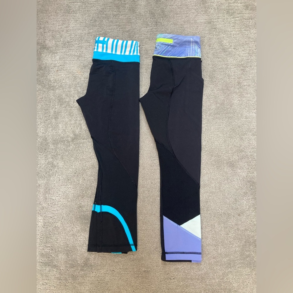 2 for 1 Lululemon Size 4 Leggings Bundle - Picture 2 of 15
